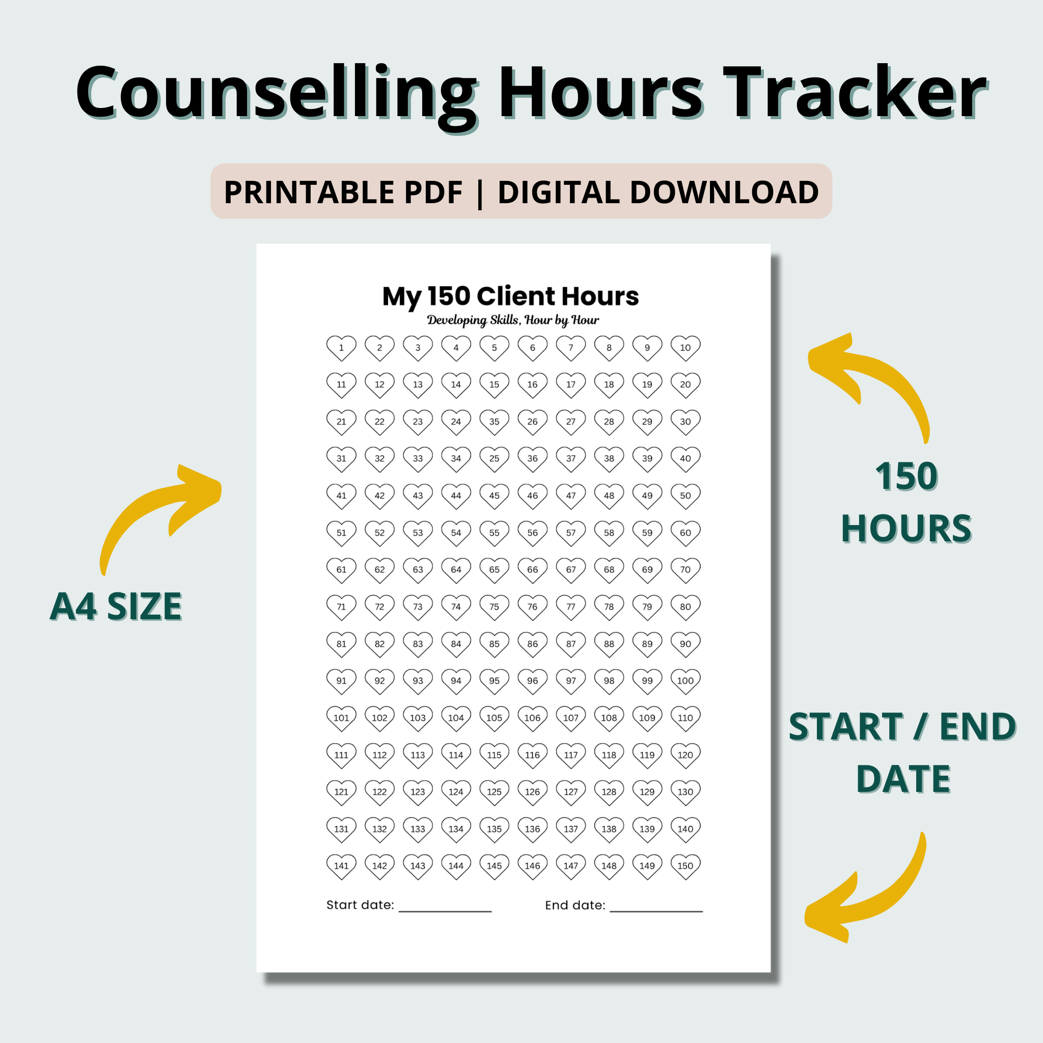 Counselling Hours Tracker