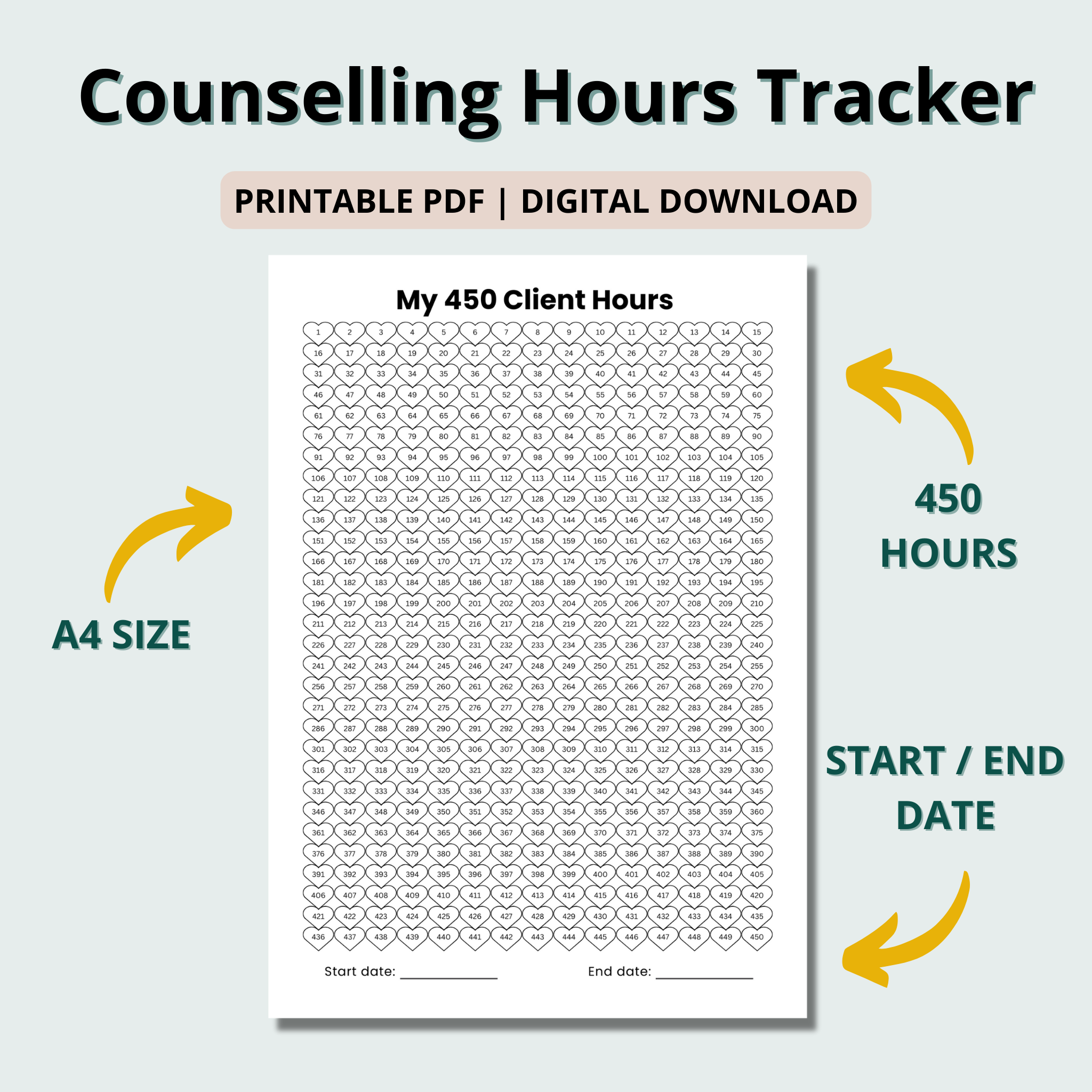 Counselling Hours Tracker