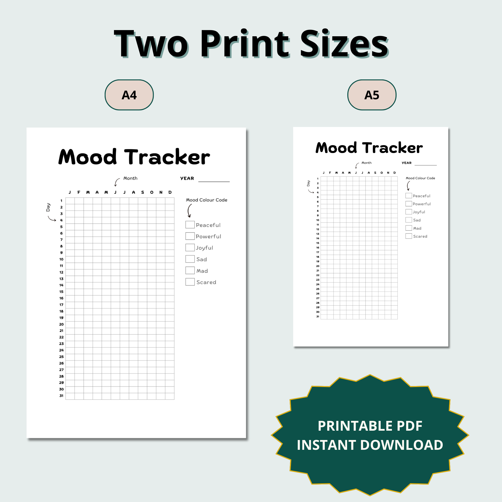 Mood Tracker with Feeling Wheel