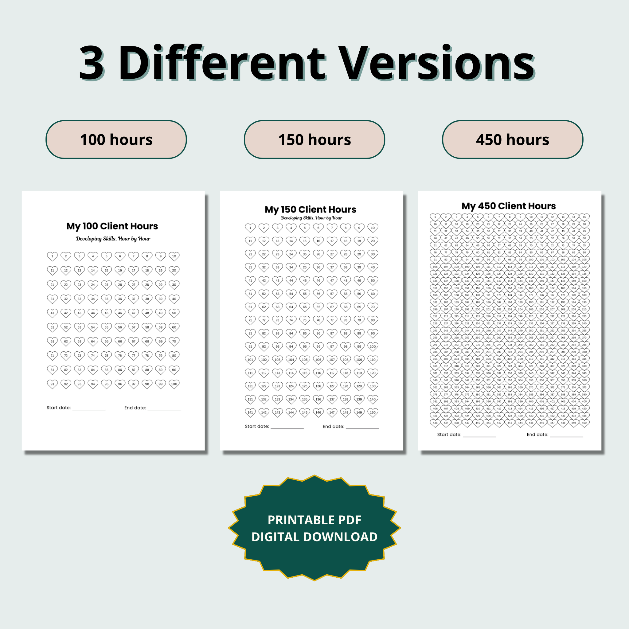 Counselling Hours Tracker