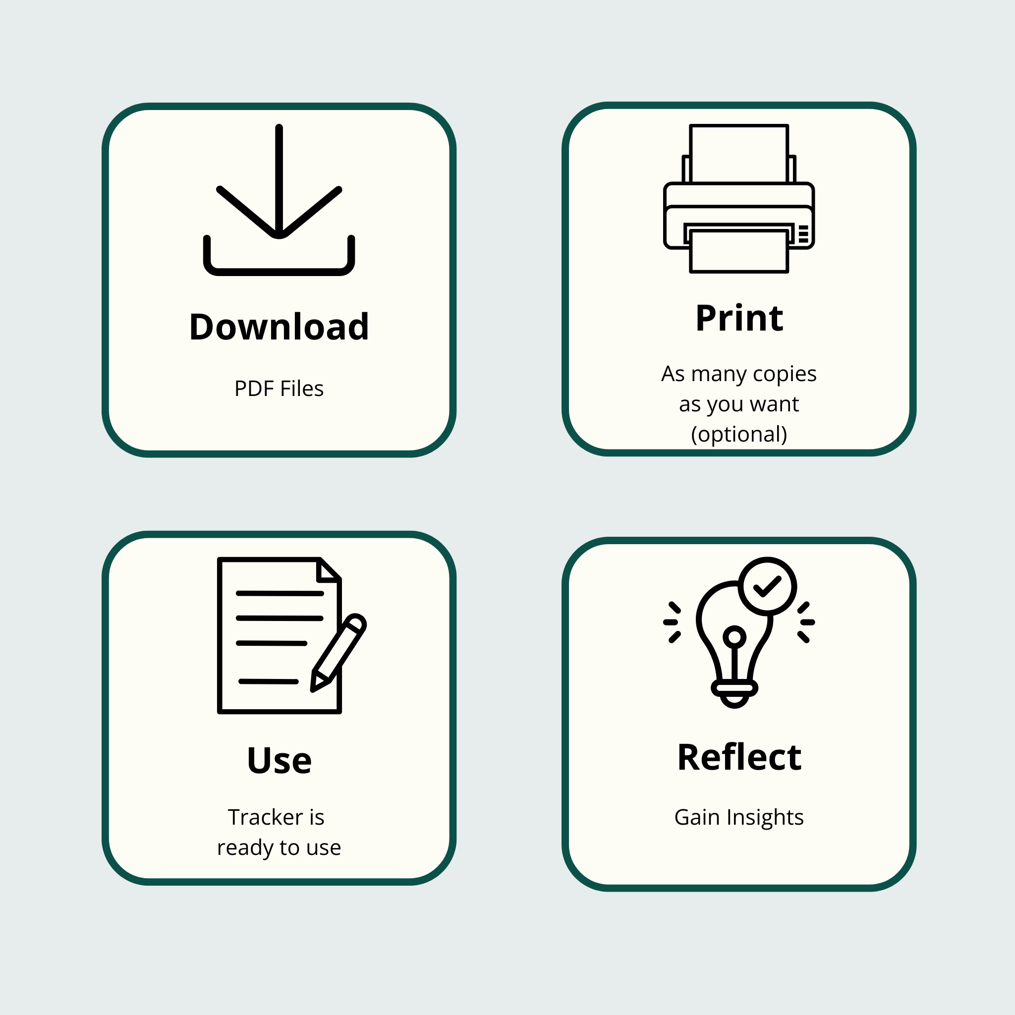 Reflective Journal with 28 Prompts in 7 Areas of Life