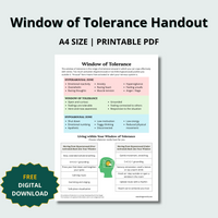 Window of Tolerance Handout