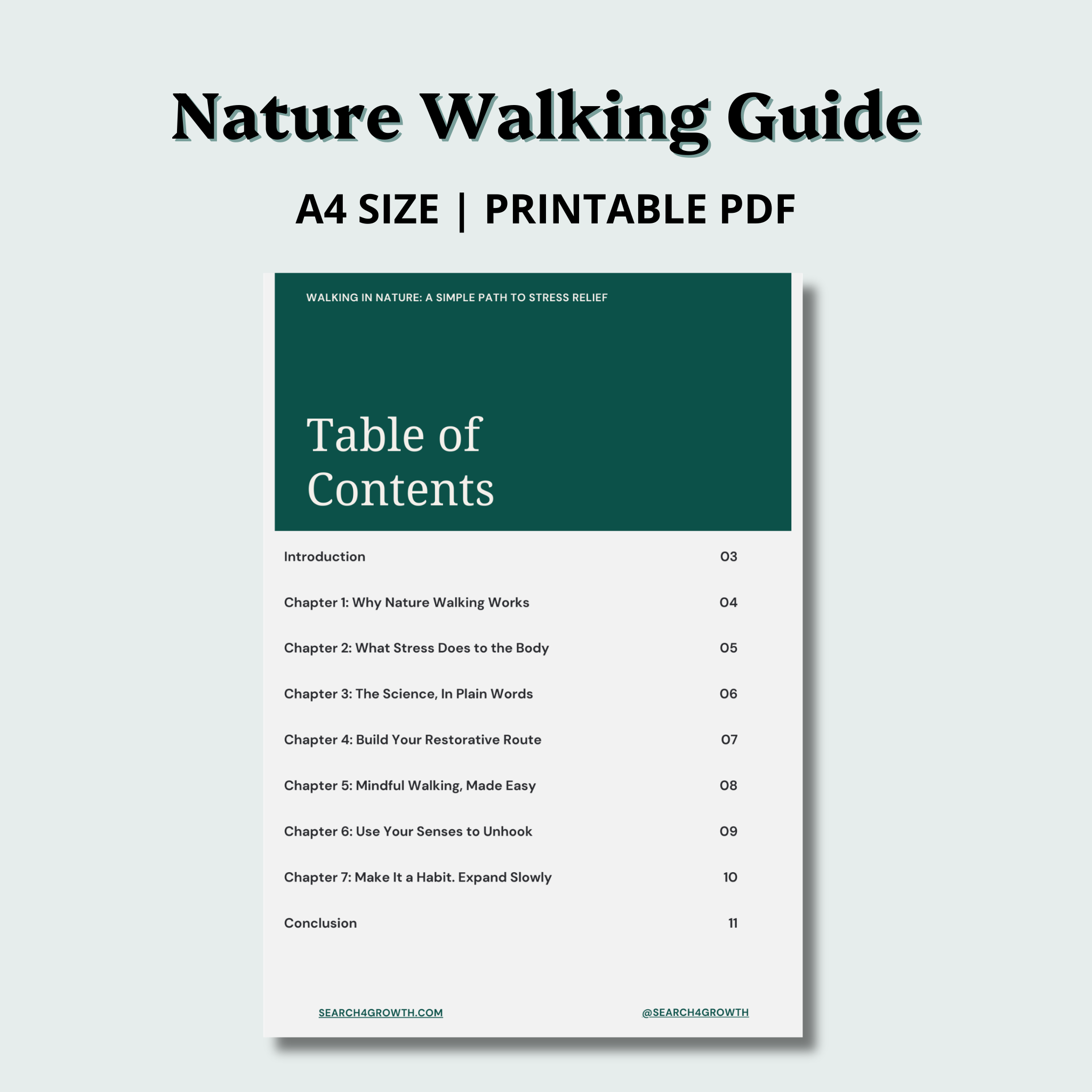 Nature Walking Guide for Stress Relief