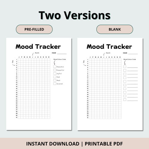 Mood Tracker with Feeling Wheel