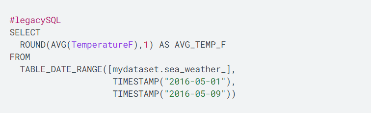 Legacy SQL